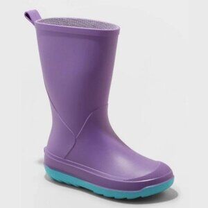 Kids Andy Rain Boots Cat & Jack Purple and Teal